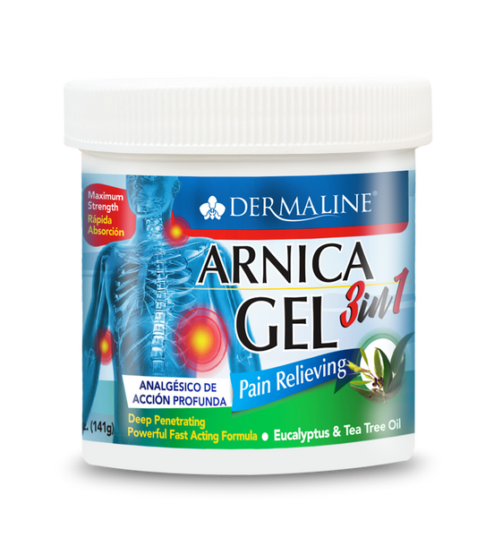 Arnica 3 in 1 Gel Eucalyptus & Tea Tree Oil – Dermaline USA